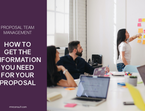 Proposal Team Management: How to get the information you need for your proposal